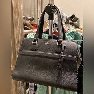 Black NWT Cole Haan genuine leather bag with tags